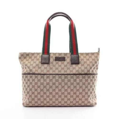 Pre-owned Canvas gucci-bags Gucci Vintage , Brown , Dames