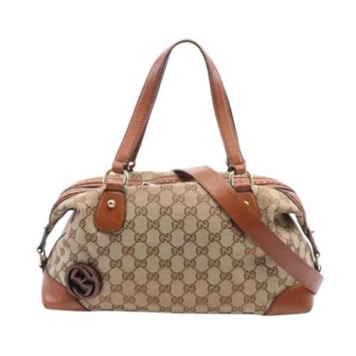 Pre-owned Canvas gucci-bags Gucci Vintage , Brown , Dames