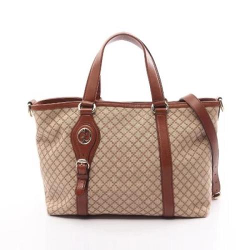 Pre-owned Canvas gucci-bags Gucci Vintage , Brown , Dames