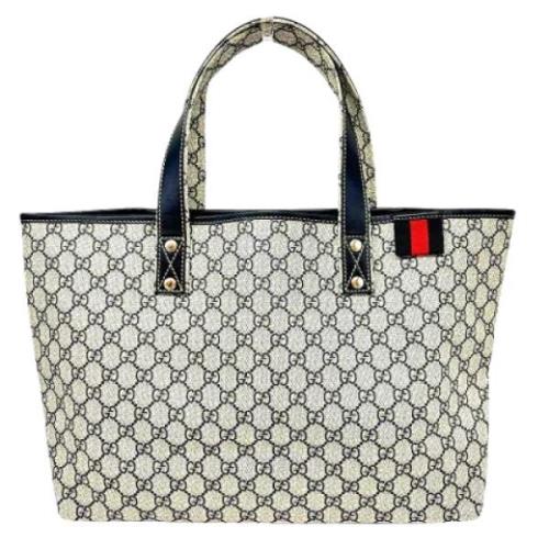 Pre-owned Fabric totes Gucci Vintage , Gray , Dames