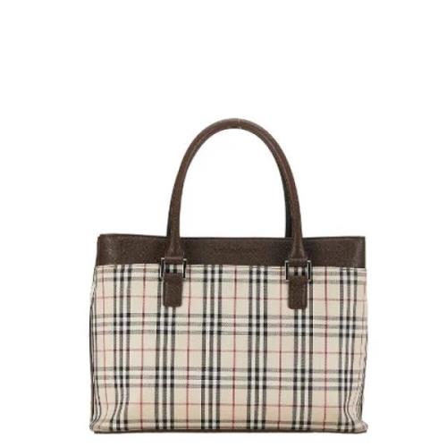 Pre-owned Canvas handbags Burberry Vintage , Brown , Dames