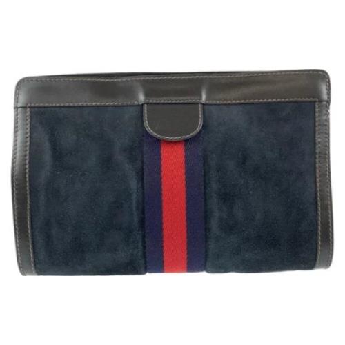 Pre-owned Leather clutches Gucci Vintage , Black , Heren