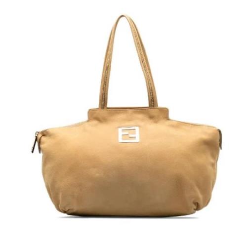 Pre-owned Leather totes Fendi Vintage , Brown , Dames