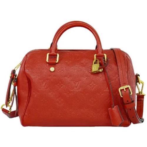 Pre-owned Leather louis-vuitton-bags Louis Vuitton Vintage , Red , Dam...