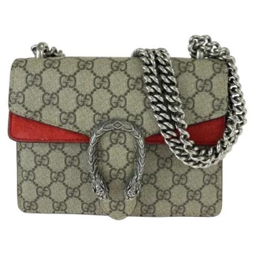 Pre-owned Canvas gucci-bags Gucci Vintage , Beige , Dames