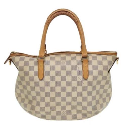 Pre-owned Canvas totes Louis Vuitton Vintage , White , Dames