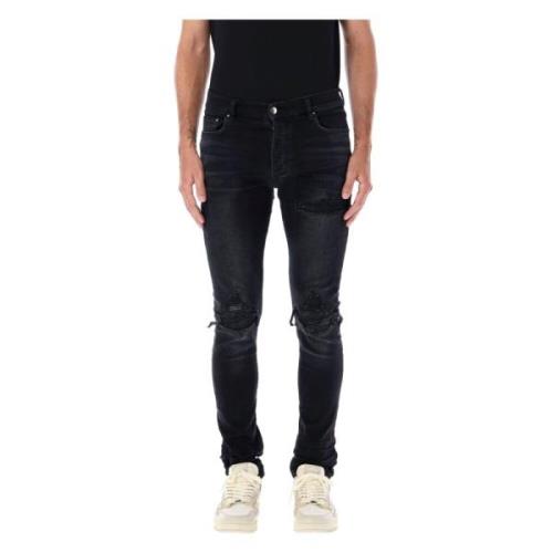 Bandana Jacquard Jeans Amiri , Black , Heren