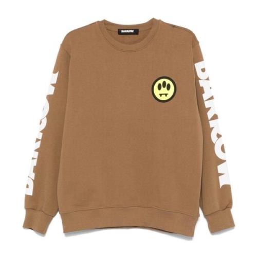 Smile Logo Sweater Barrow , Brown , Heren