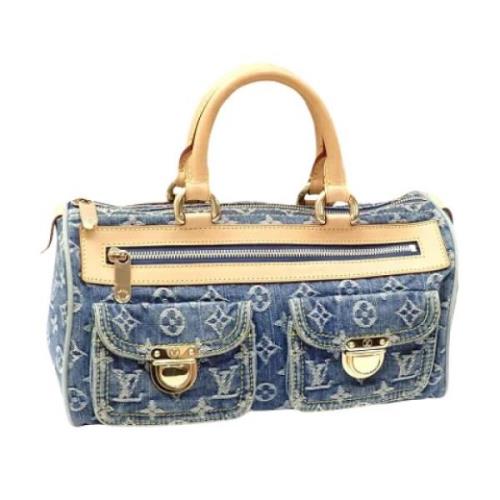 Pre-owned Canvas louis-vuitton-bags Louis Vuitton Vintage , Blue , Dam...