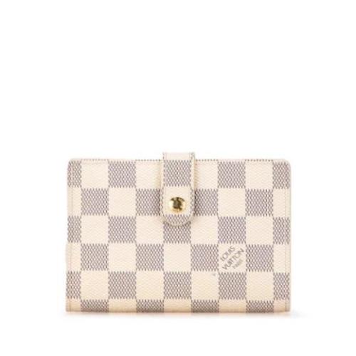 Pre-owned Canvas wallets Louis Vuitton Vintage , White , Dames