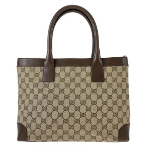 Pre-owned Canvas gucci-bags Gucci Vintage , Brown , Dames