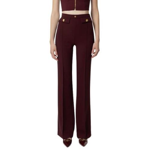 Elegante broek in antraciet grijs Elisabetta Franchi , Brown , Dames