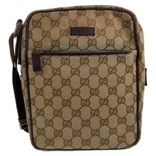 Pre-owned Canvas gucci-bags Gucci Vintage , Beige , Dames