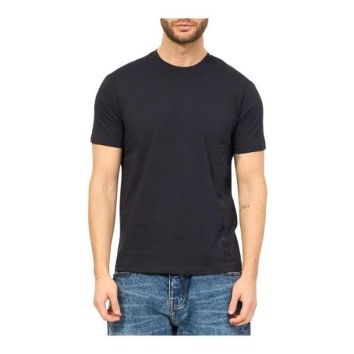 Geborduurd zijlogo T-shirt - Blauw Armani Exchange , Blue , Heren