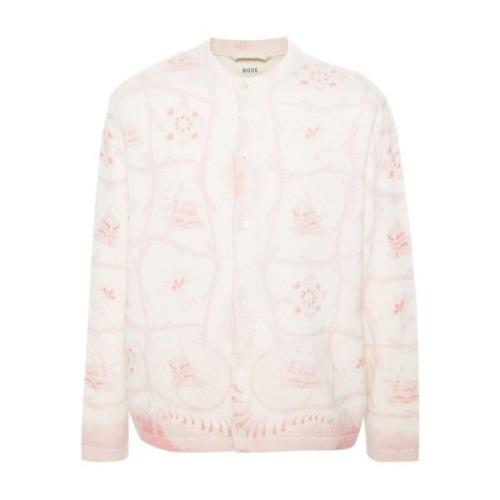 Roze Crème Mill Cardigan Bode , Pink , Heren