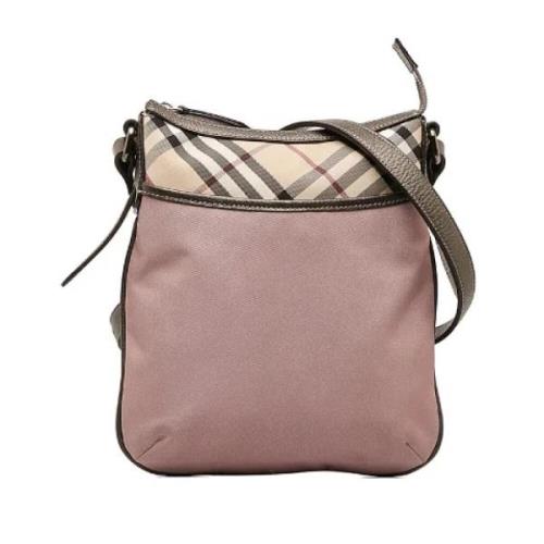 Pre-owned Canvas crossbody-bags Burberry Vintage , Purple , Dames