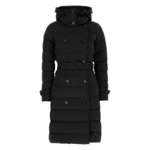 Zwarte Dons Trenchcoat Burberry , Black , Dames