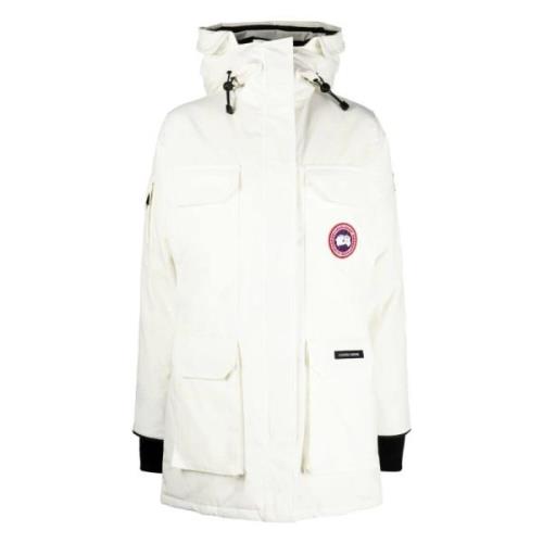 Witte Winter Parka Jas Canada Goose , White , Dames