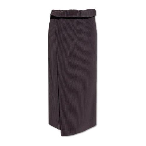 Geplooide broek met vouw Issey Miyake , Brown , Heren