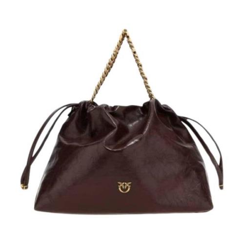 Stijlvolle Handtas voor Trendy Vrouwen Pinko , Brown , Dames