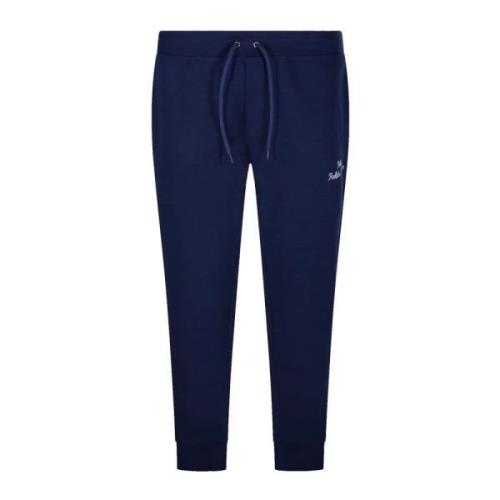 Sportieve Blauwe Trekkoord Taille Elastische Manchetten Broek Ralph La...