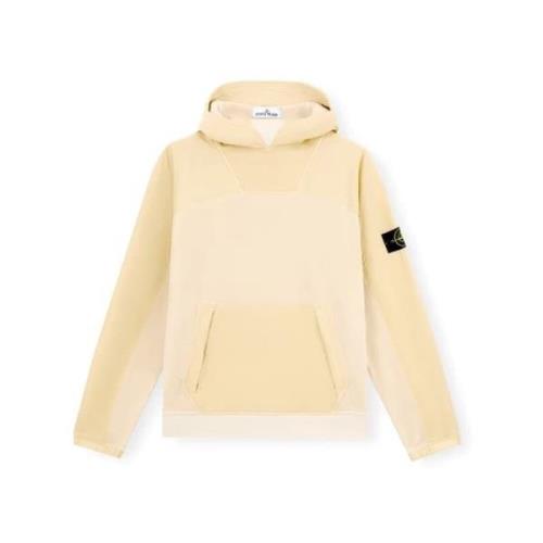 Katoen Pile Nylon Sweatshirt Raglan Zak Stone Island , Beige , Heren