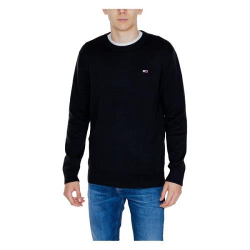 Zwart Gebreid met Lange Mouwen Tommy Hilfiger , Black , Heren