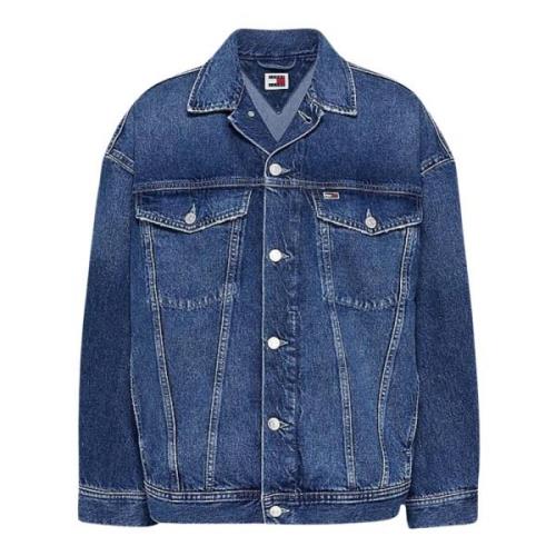 Denim Jassen voor Mannen en Vrouwen Tommy Hilfiger , Blue , Dames