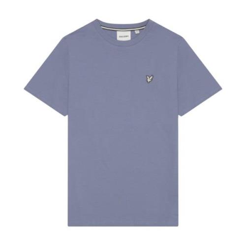 Katoenen Crewneck T-shirt Lyle & Scott , Blue , Heren