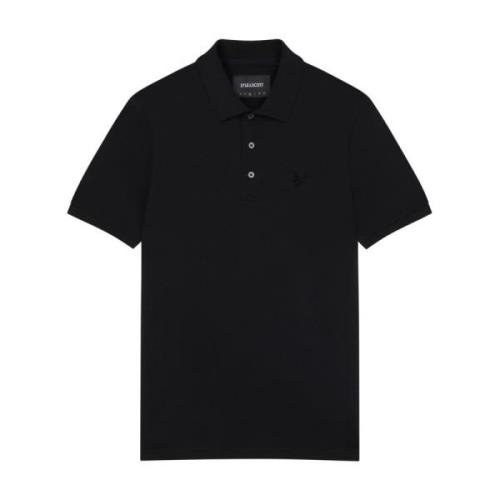 Tonal Eagle Polo Shirt Lyle & Scott , Black , Heren