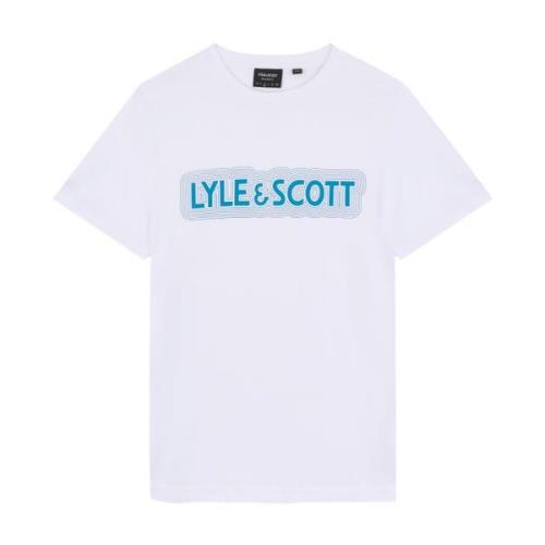 Vibrations Print T-Shirt Lyle & Scott , White , Heren