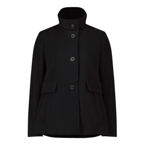 Casual Wool Jacket with Sporty Details Gil Bret , Black , Dames