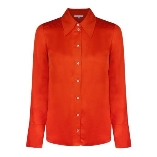 Oranje Slim Fit Shirt Patrizia Pepe , Orange , Dames