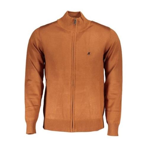 Geborduurde ritsvest voor mannen U.s. Polo Assn. , Brown , Heren