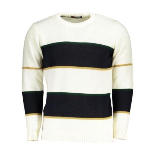 Witte Crew Neck Sweater Contrast Details U.s. Polo Assn. , White , Her...