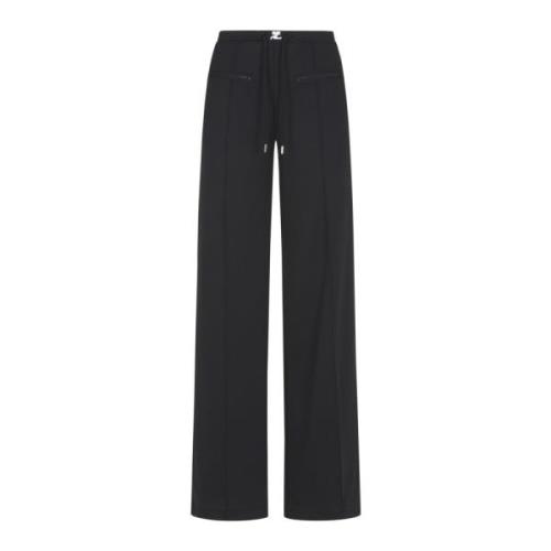 Wide Trousers Courrèges , Black , Dames