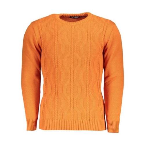 Stijlvolle Crew Neck Sweater met Contrast U.s. Polo Assn. , Orange , H...