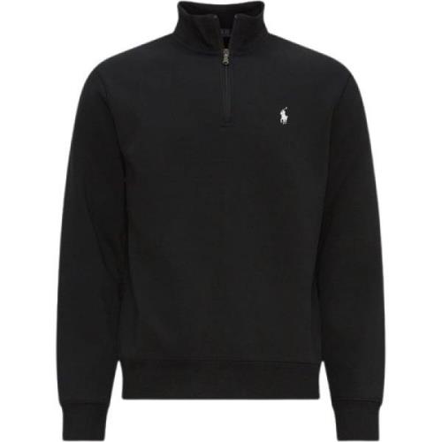 Zwarte sweatshirt met lange mouwen en halve rits Polo Ralph Lauren , B...