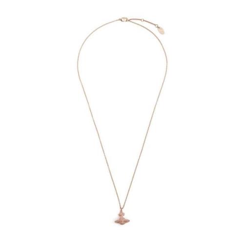 Handtekening Orb Rose Goud Ketting Hanger Vivienne Westwood , Pink , U...