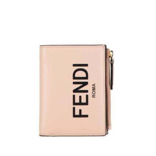 Pre-owned Leather wallets Fendi Vintage , Pink , Dames