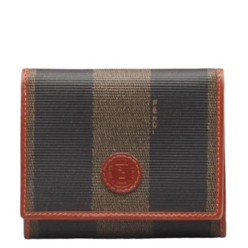 Pre-owned Canvas wallets Fendi Vintage , Black , Dames