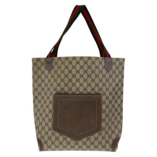 Pre-owned Canvas gucci-bags Gucci Vintage , Brown , Dames