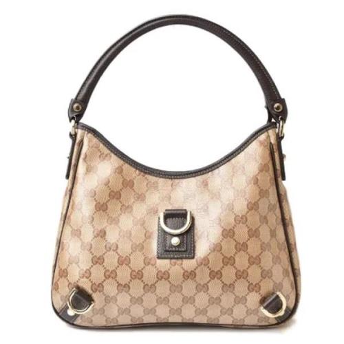 Pre-owned Canvas handbags Gucci Vintage , Brown , Dames