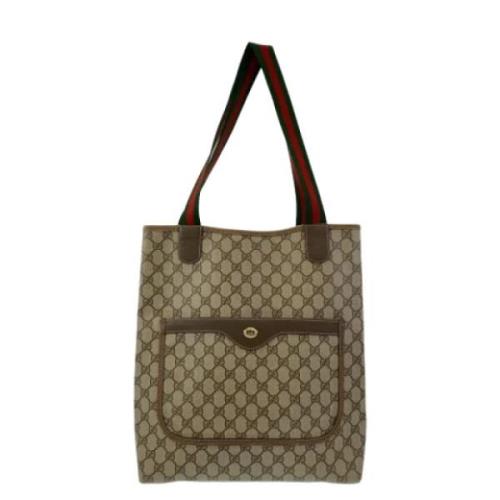 Pre-owned Canvas gucci-bags Gucci Vintage , Brown , Dames