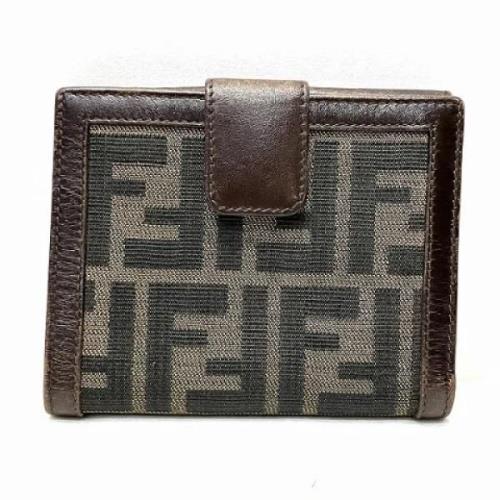 Pre-owned Canvas wallets Fendi Vintage , Brown , Dames