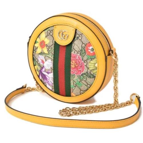 Pre-owned Canvas crossbody-bags Gucci Vintage , Yellow , Dames