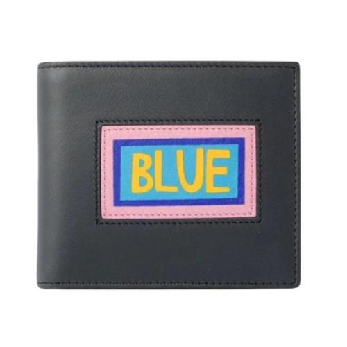 Pre-owned Leather wallets Fendi Vintage , Blue , Heren