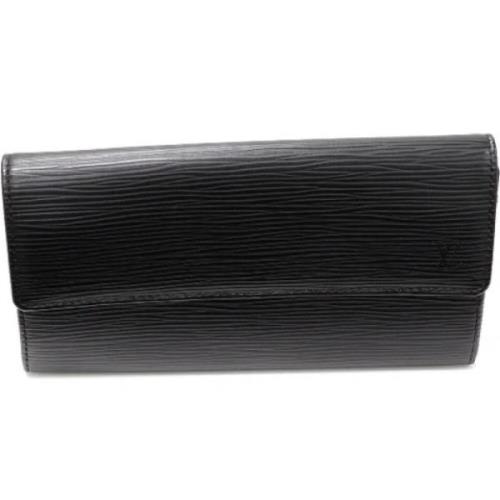 Pre-owned Canvas wallets Louis Vuitton Vintage , Black , Dames