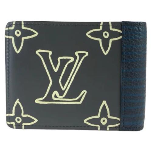 Pre-owned Canvas wallets Louis Vuitton Vintage , Black , Heren