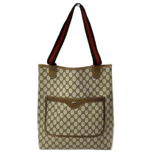 Pre-owned Canvas gucci-bags Gucci Vintage , Brown , Dames